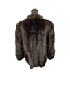 Mahogany Mink Jacket with Wing Tip Collar and Princess Band Sleeves