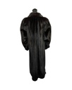 Ranch Mink Coat with Shawl Collar and Straight Open Sleeves