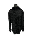 Karakol Lamb Jacket with Mink Notch Collar and Mink Trim Banded Sleeves