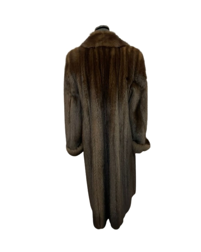 Saks Fifth Avenue Russian Sable Full-Length Coat with Wing Tip Collar and Turn-Up Cuffs