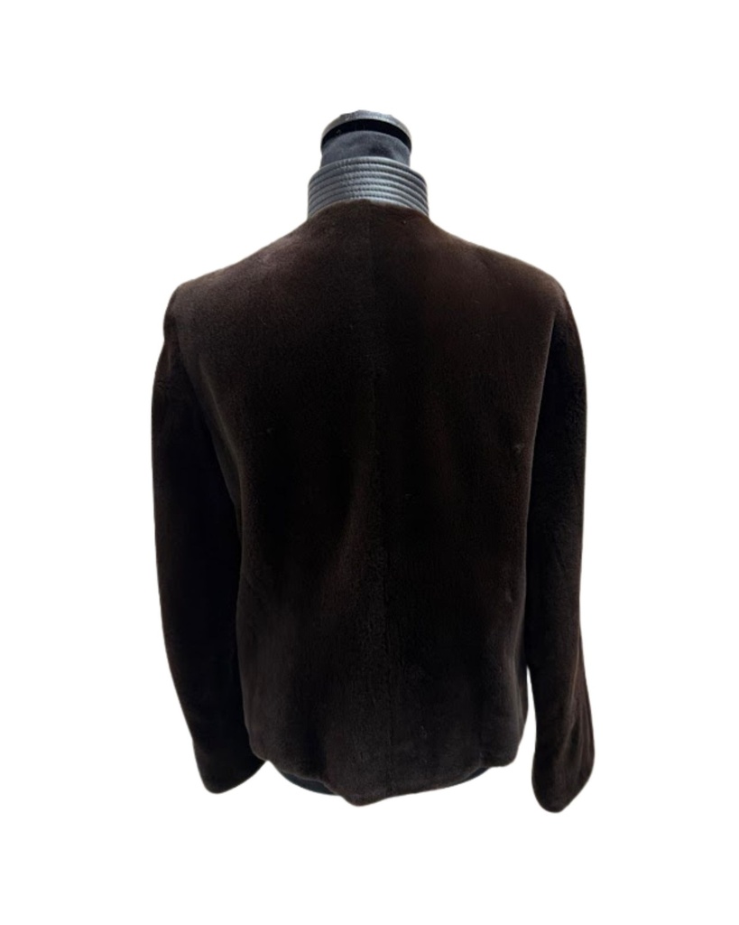 Mahogany Mink Stroller Princess Band Cuff Wing Tip Collar