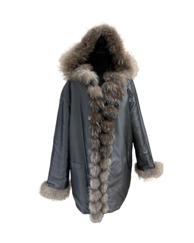 Indigo Fox Stroller Long Hooded Reversible to Rain Wear