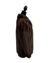 Mahogany Mink Jacket with Shawl Collar & Banded Cuffs