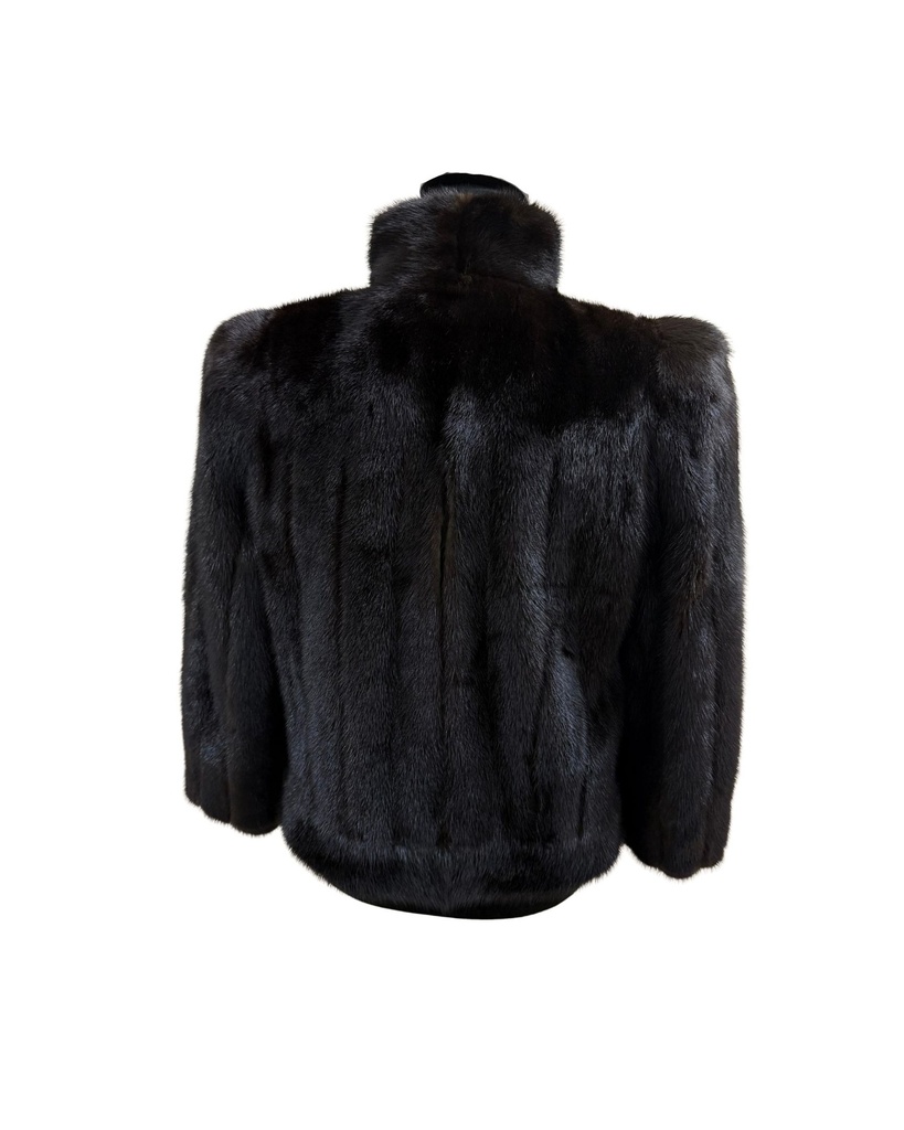 Ranch Mink Jacket with Banded Cuffs 