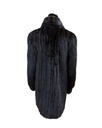 Mahogany Mink Jacket with Shock Collar & Open Sleeves 