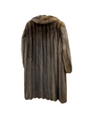Russian Sable Coat with Notch Collar & Open Sleeves