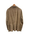 Men’s Suede Car Coat with Double Pockets on right