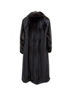 Mink Coat with Wing Tip Collar, Princess Band & Wrangling Sleeves