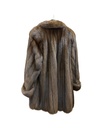 Natural Russian Sable Coat from the Rivers of Baginski, Russia with Wing Tip Collar & Turn-Up Cuffs