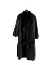 Fully Let-Out Mink Coat (Reversible Rainwear) with Mandarin Collar & Straight Sleeves 