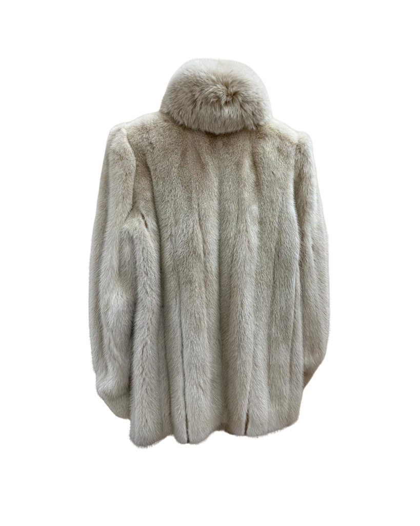 Blush Mink Jacket with Blush Fox Tuxedo & Princess Band