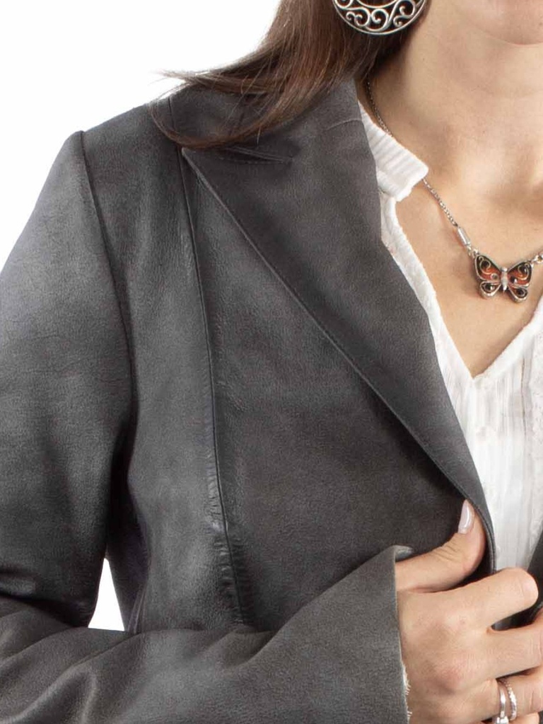 Vintage Long Length Coat (Grey)