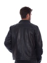Men's Soft Lamb Vintage Leather Jacket (Black)