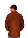 Western Suede Shirt (Brown)