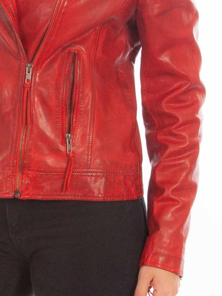 Ladies Mc Jacket (Vintage Red)