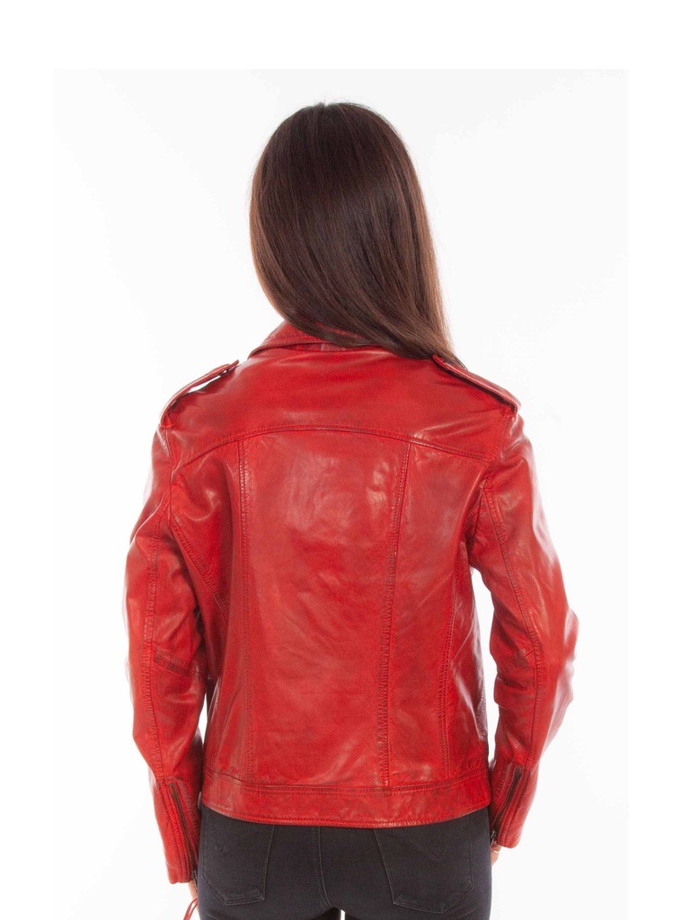 Ladies Mc Jacket (Vintage Red)