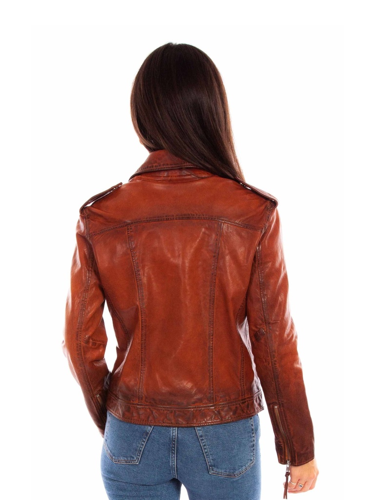 Ladies Mc Jacket (Vintage Brown)
