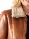 Ladies Zip Front Jacket (Cognac)