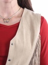 Ladies Snap Front Closure Vest (Old Rust)