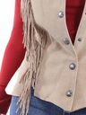 Ladies Snap Front Closure Vest (Old Rust)