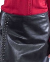 Ladies Studded Leather Skirt