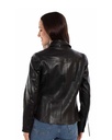 Ladies Snap Front Jacket (Black Lamb)