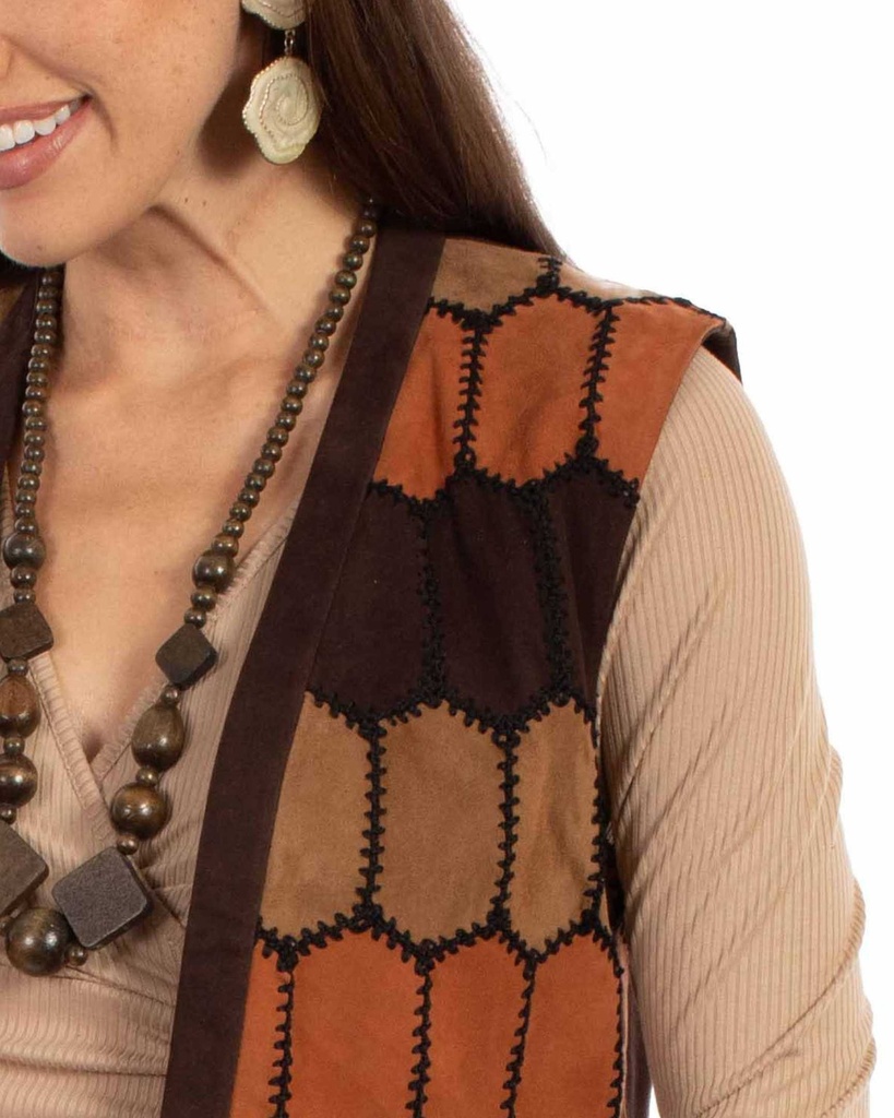 Ladies Multi-Color Fringe Vest