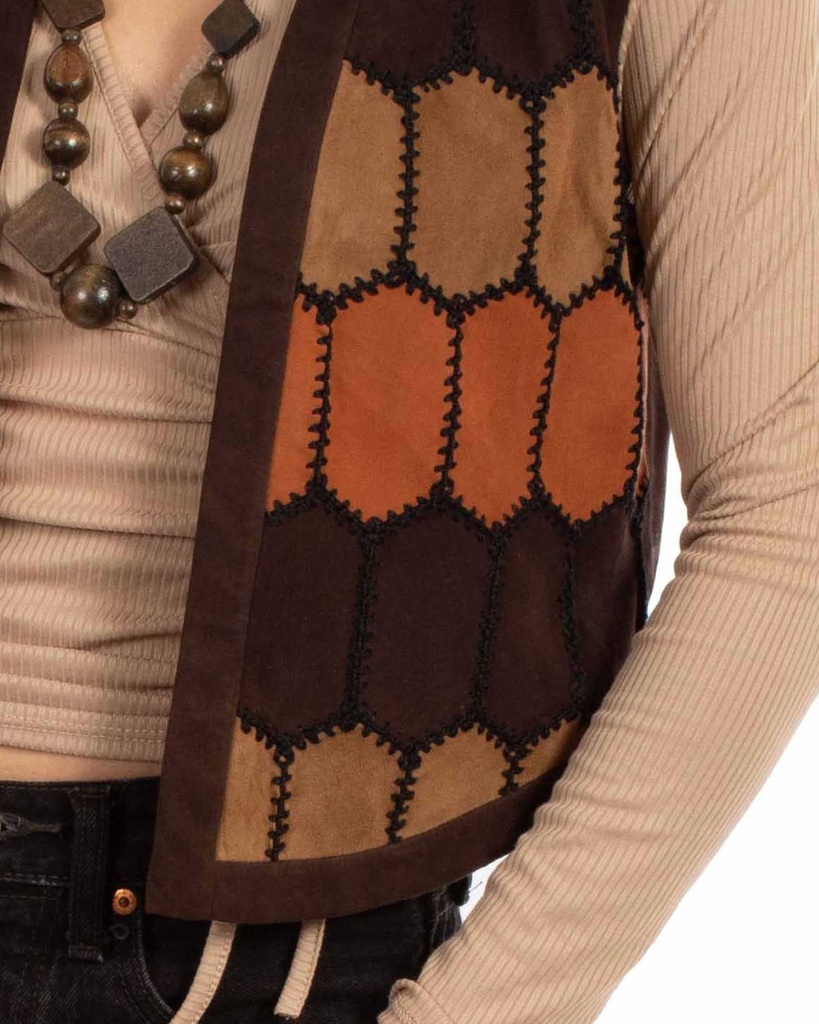 Ladies Multi-Color Fringe Vest