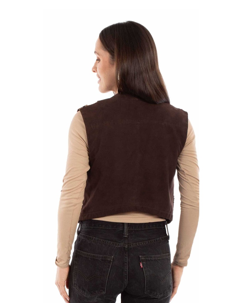 Ladies Multi-Color Fringe Vest