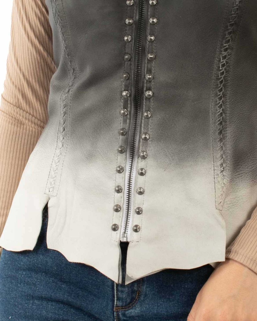 Ladies  Vest (Ombre Vintage Black)