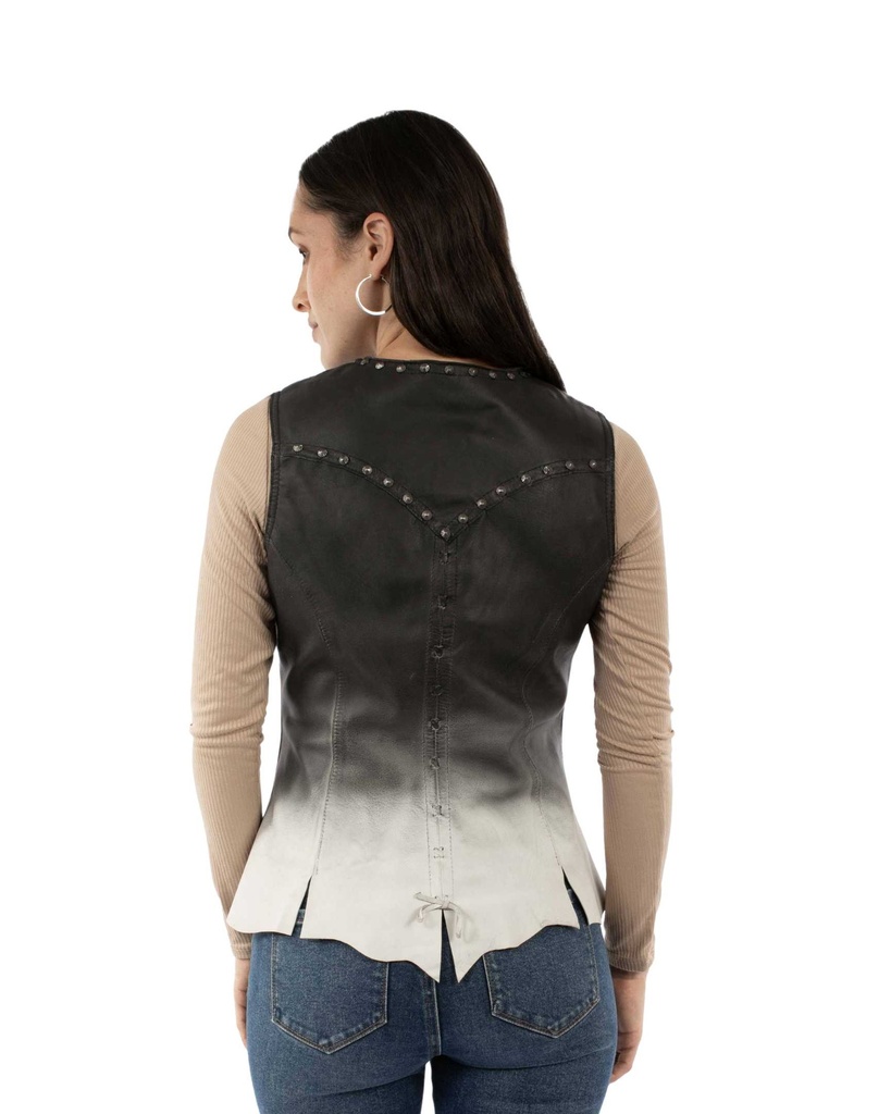 Ladies  Vest (Ombre Vintage Black)