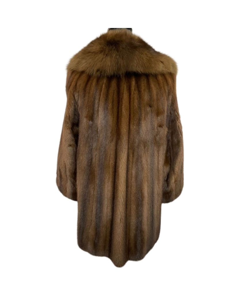 Lunaraine Stroller Female Mink Skins w/ Sable Natch Collar   