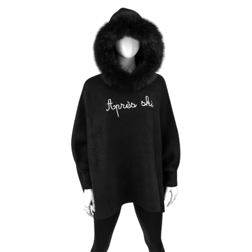 Hoodie with Sleeves & Fox Ruff | Koslow's North Dallas Furs