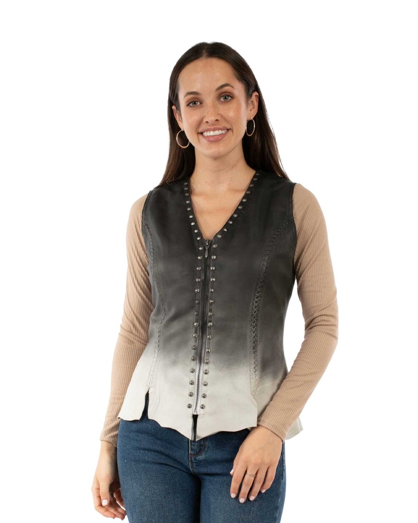 Ladies  Vest (Ombre Vintage Black)
