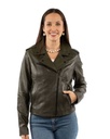 Ladies Motor Cycle Jacket (Olive)