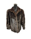 Mahogany Mink Jacket with Wing Tip Collar and Princess Band Sleeves
