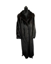 Ranch Mink Coat with Shawl Collar and Straight Open Sleeves