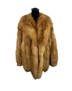 Red Fox Jacket with Notch Collar, Elastic Sleeves and Body