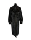 Full-Length Ranch Mink Coat with Shawl Collar and Princess Band Sleeves