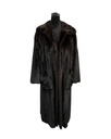Ranch Mink Coat with Wing Tip Collar, Straight Sleeves, and Square Pockets (Female Skins)