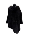 Rabbit poncho with Fox Trim