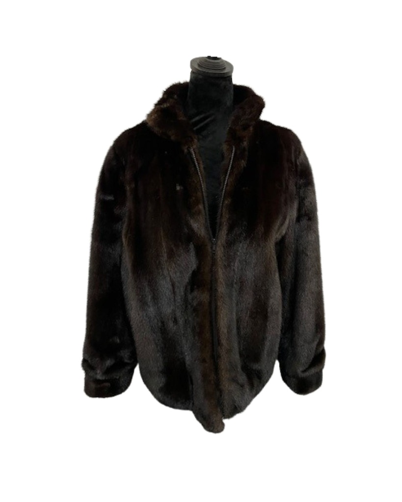 Mahogany Mink Bomber