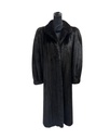 Full Length Barak Mink Coat with Wing Tip Collar and Princess Band Sleeves