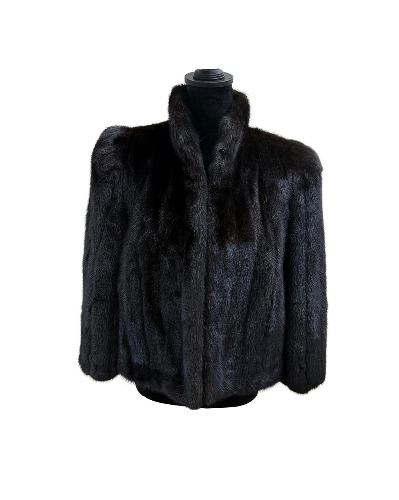 Ranch Mink Jacket with Banded Cuffs 