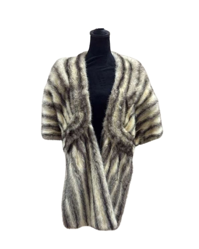 Black Cross Mink Stole – Rare Find