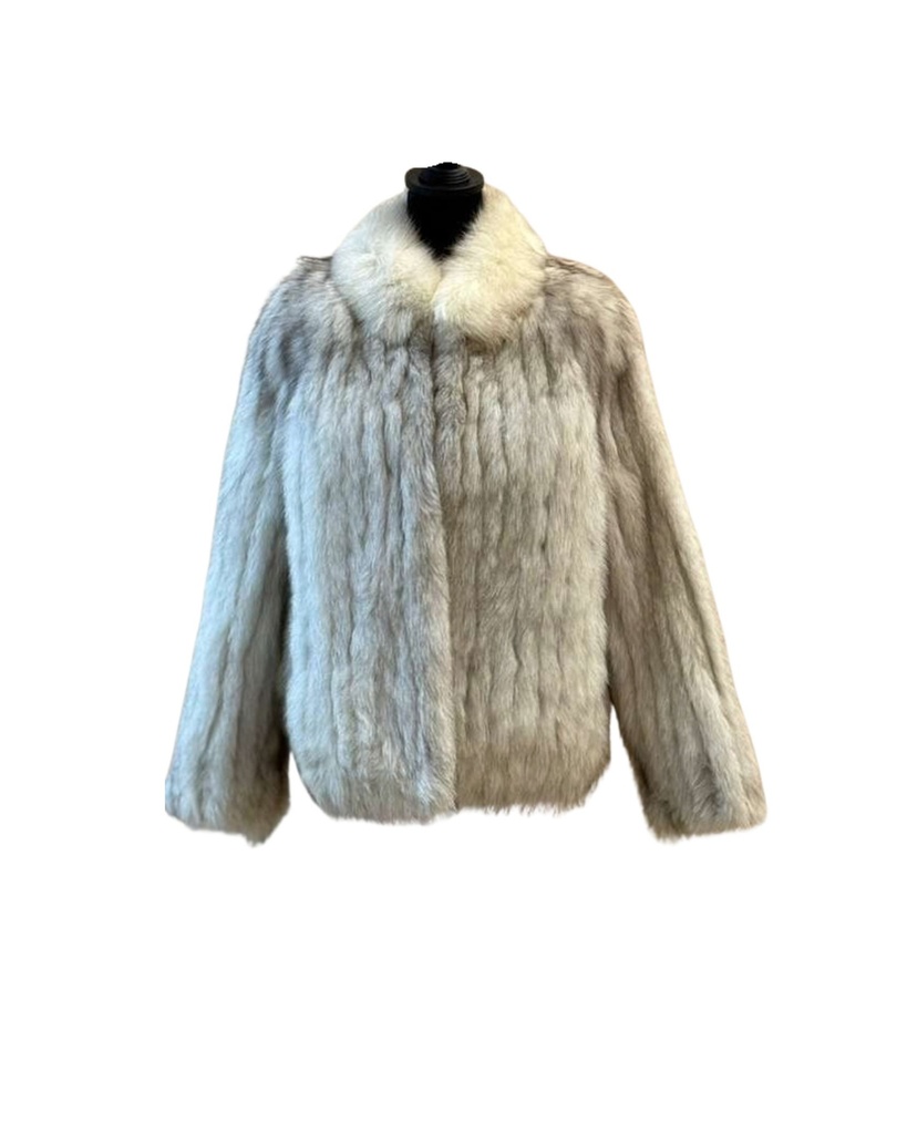 Classic Black Mink Stroller with Shawl Collar & Open Sleeves