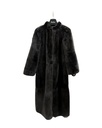 Fully Let-Out Mink Coat (Reversible Rainwear) with Mandarin Collar & Straight Sleeves 
