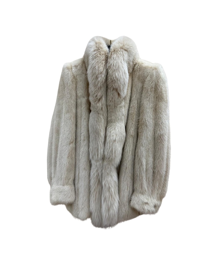 Blush Mink Jacket with Blush Fox Tuxedo & Princess Band