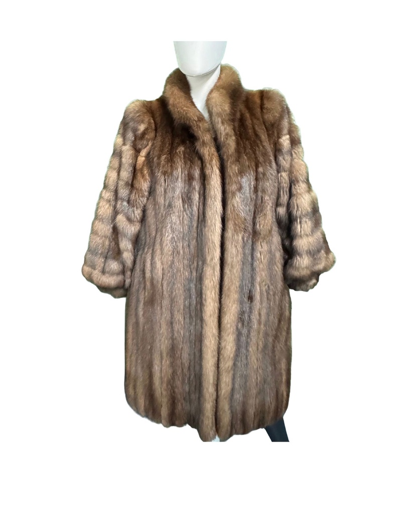 Full-Length Russian Sable Fur Coat 