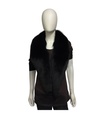 Black Coat with Fox Fur Collar by Ritter